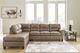 Signature Design by Ashley® Navi 2-Piece Fossil Left Arm Facing Queen Sofa Sleeper Chaise Sectional-3