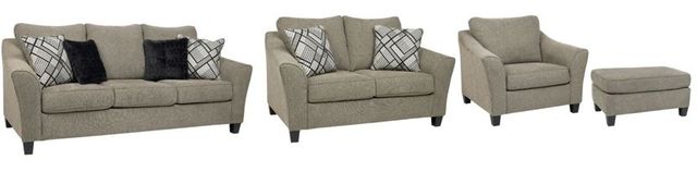 Benchcraft® Barnesley 4-Piece Platinum Living Room Set-0