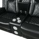 New Classic® Home Furnishings Orion II Black Dual Manual Reclining Loveseat-5