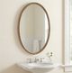 Uttermost® Ellis Antique Brass Beaded Oval Mirror-2