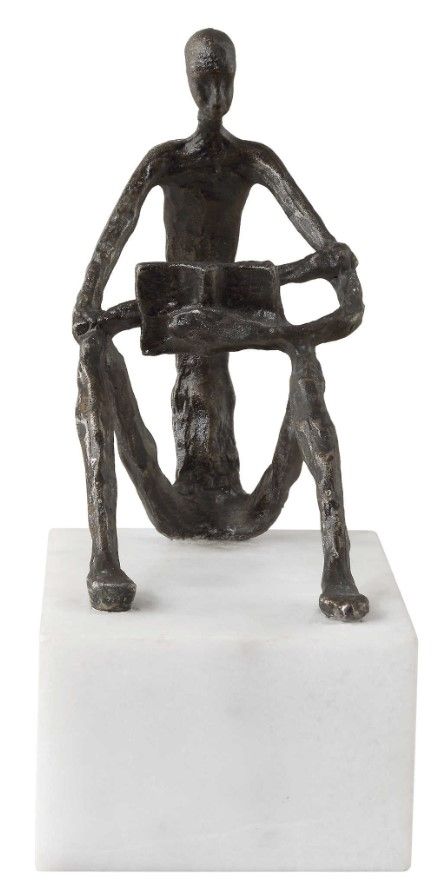 Uttermost® Sit Back, Relax and Read Dark Brown Sculpture-3