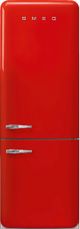 Smeg Retro Style 28 in. 18.0 Cu. Ft. Red Bottom Freezer Refrigerator-0