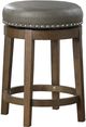 Mazin Furniture Westby Gray Round Counter Swivel Stool-0