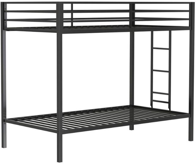 Coaster® Alevera Matte Black Youth Twin/Twin Bunk Bed-0