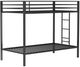 Coaster® Alevera Matte Black Youth Twin/Twin Bunk Bed-0