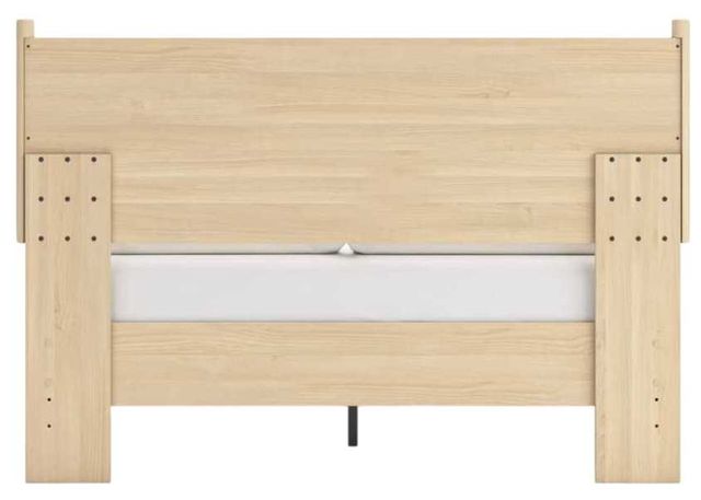 Signature Design by Ashley® Cabinella Tan Queen Platform Panel Bed-3
