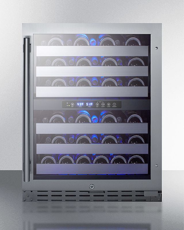Summit® 24" Stainless Steel Wine Cooler-1
