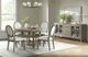Elements International Versailles Contemporary Gray Round Dining Table-2