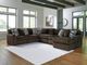 Signature Design by Ashley® Midnight-Madness 6-Piece Chocolate Right-Arm Facing Sectional and Chaise-1