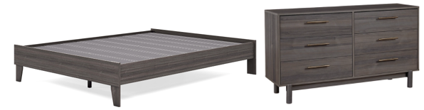 Signature Design by Ashley® Brymont 2-Piece Dark Gray Full Platform Bed Set-0
