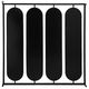 A & B Home Black Square Frame Mirror-2
