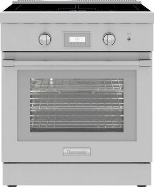 Front view of the Thermador® Pro Harmony® 30'' Stainless Steel Freestanding Induction Range