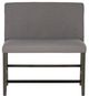 Powell® Seneca Gray Upholstered Counter Bench-4