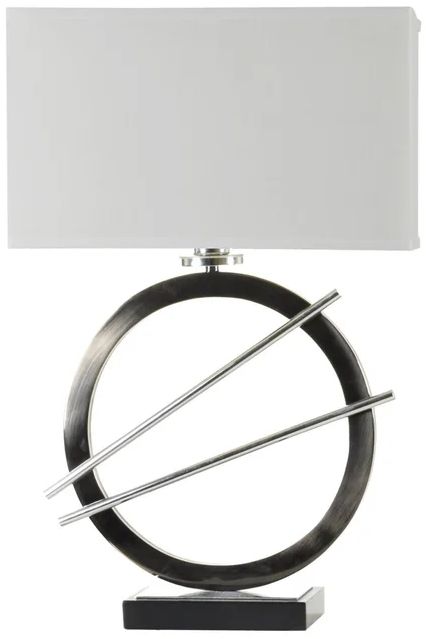 Stylecraft Black and Chrome Table Lamp-0