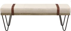 Coaster® Austin Beige/Black Bench