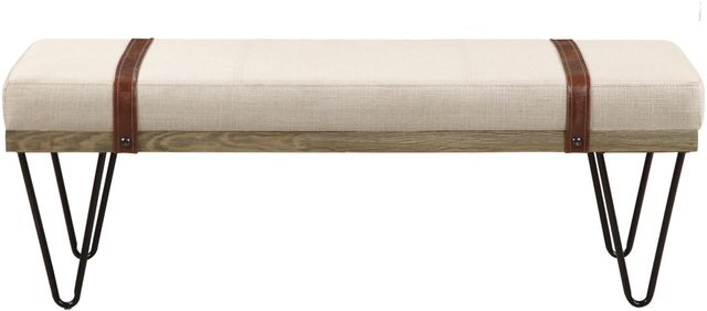 Coaster® Austin Beige/Black Bench-0
