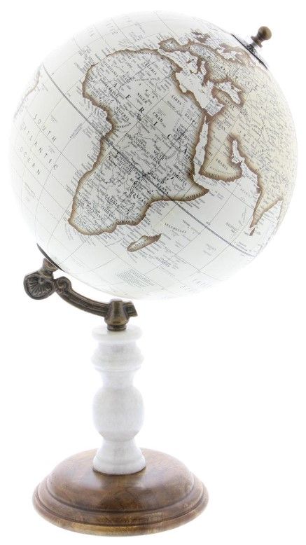 Deco Marche White 8" Globe-0