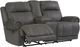 Signature Design by Ashley® Austere Gray Manual Double Reclining Loveseat-1