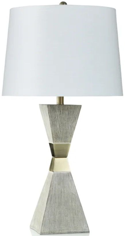 Stylecraft Bronze/Morris Grey/White Table Lamp-0