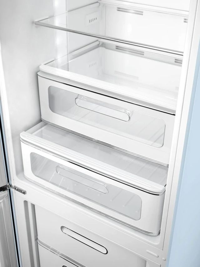 Smeg 50's Retro Style Aesthetic 11.7 Cu. Ft. Pastel Blue Bottom Freezer Refrigerator-4