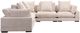 Moe’s Home Collection Tumble Classic 5-Piece Cappuccino L-Shaped Modular Sectional-2