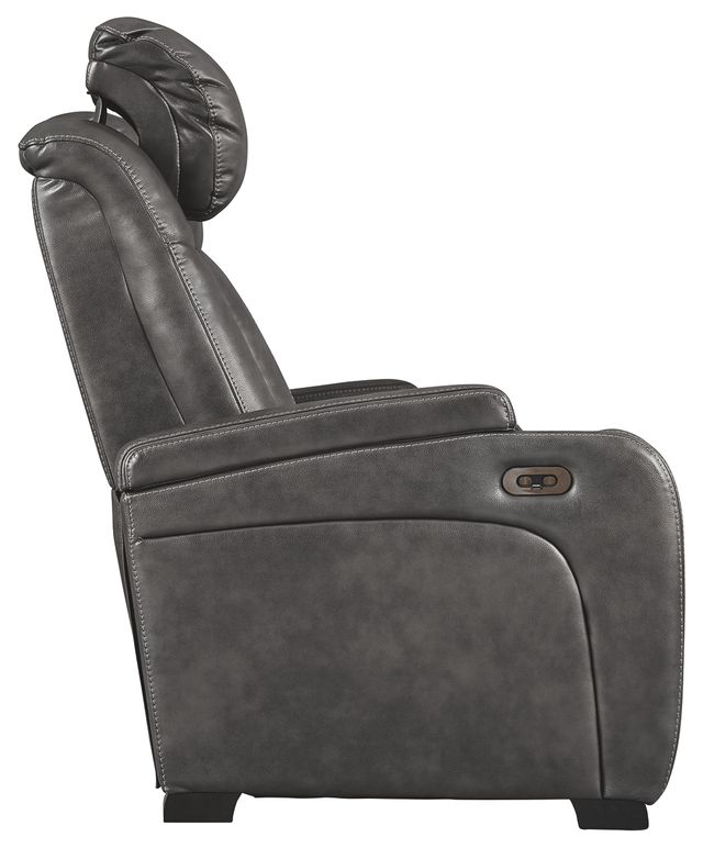 Signature Design by Ashley® Turbulance Quarry Power Reclining Sofa with Adjustable Headrest-3
