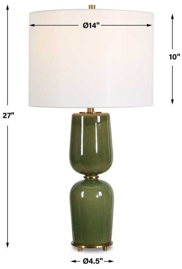 Uttermost® Meyer Green Table Lamp-2