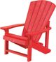 C.R. Plastic Generation Line Red Kids Adirondack-1