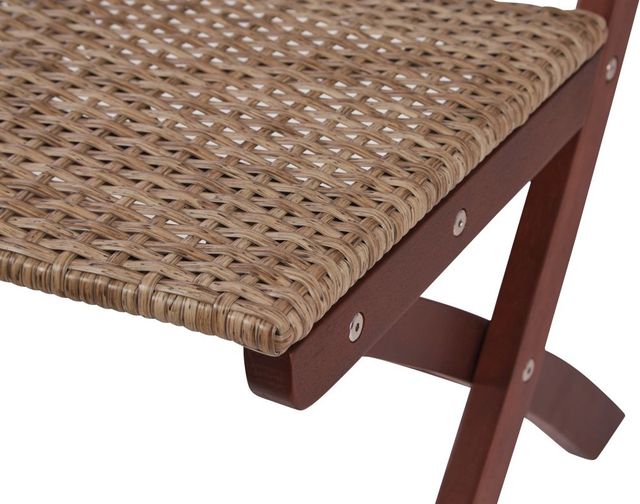 Signature Design by Ashley® Safari Peak 3-Piece Brown Outdoor Chairs with Table Set-4