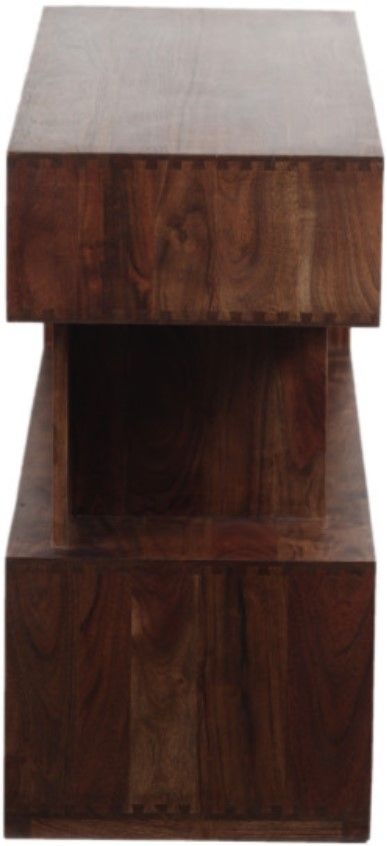 Porter International Designs Portola Walnut Cube Console Table-2