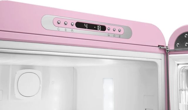 Smeg 50's Retro Style Aesthetic 11.7 Cu. Ft. Pink Bottom Freezer Refrigerator-3
