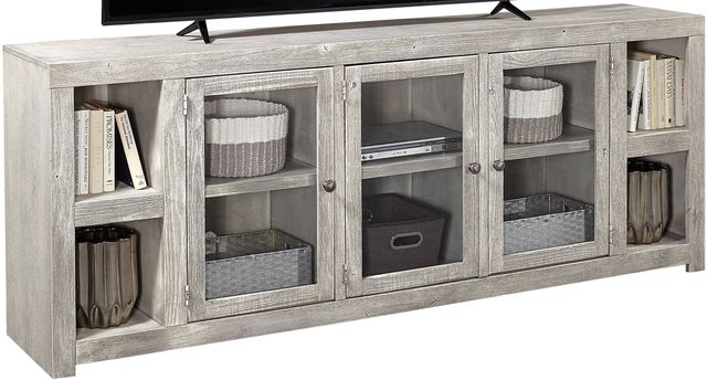 Aspenhome® Avery Loft Limestone 84" Console with 3 Doors-0