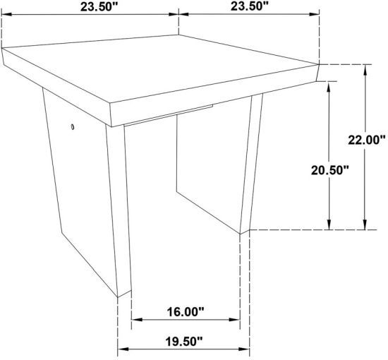 Coaster® Decker 2-Piece Black Occasional Table Set-3