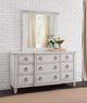 American Woodcrafters 1020 Salter Path Antique White Mirror-1