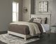Signature Design by Ashley® Hollentown 2-Piece Whitewash King Panel Bed Set-3
