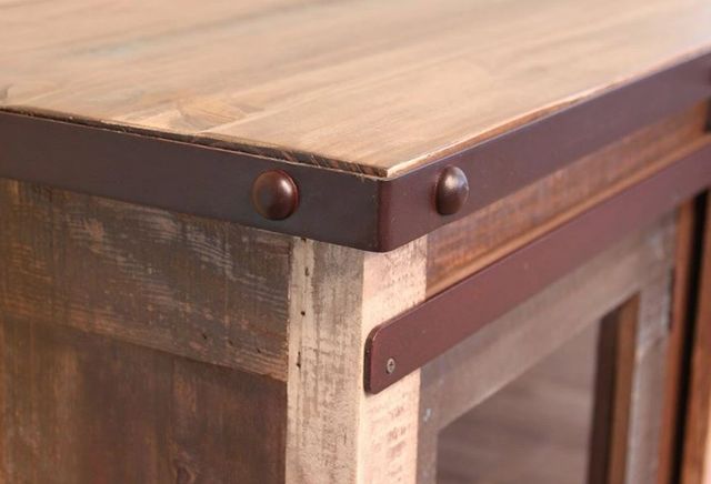 International Furniture Direct Antique Brown 60" TV Stand-2