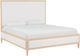 Bassett® Furniture Willow Natural Sand Queen Upholstered Panel Bed-0