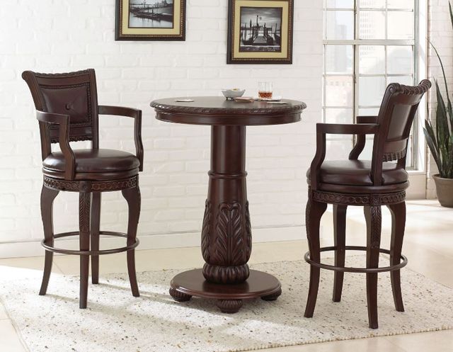 Steve Silver Co. Antoinette Brown Swivel Bar Stool-1