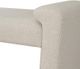 Linon Lollie Cream Corduroy Bench-5