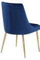 Meridian Furniture Karina Navy/Gold Velvet Dining Chair-2