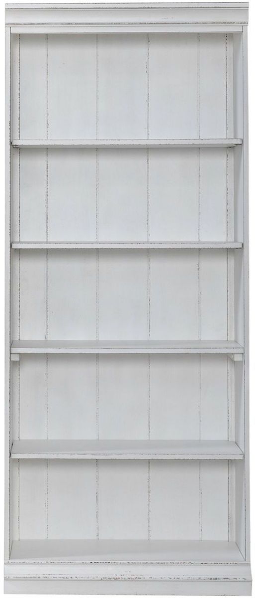 Liberty Furniture Magnolia Manor 4-Piece Antique White Wall Bookcase-4