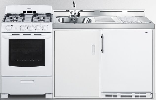 Summit® 72" White All-In-One Kitchenette-3