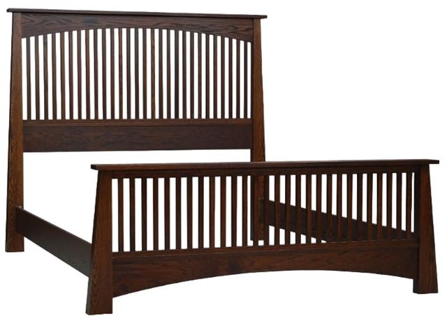 Wolfcraft Furniture Unity Brown Queen Slat Panel Bed-0
