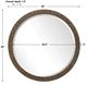Uttermost® Wayde Gold Bark Round Mirror-2