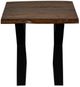 Porter International Designs Manzanita Harvest End Table with Black Metal Base-1