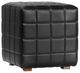 Classic Home Carlo Jet Black 18" Square Ottoman-0