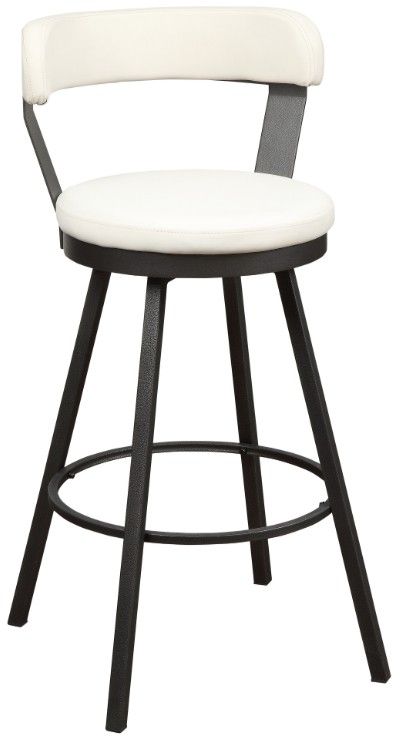 Homelegance® Appert Dark Gray/White Swivel Pub Height Chair-0