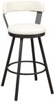 Homelegance® Appert Dark Gray/White Swivel Pub Height Chair-0