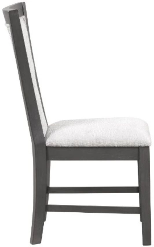 New Classic® Home Furnishings Flair 2-Piece Gray Dining Chair Set -3