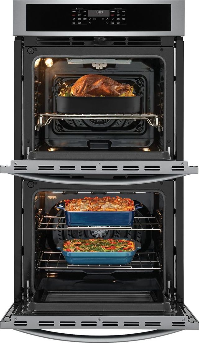 Frigidaire® 27” Stainless Steel Electric Double Wall Oven with Air Fry-3
